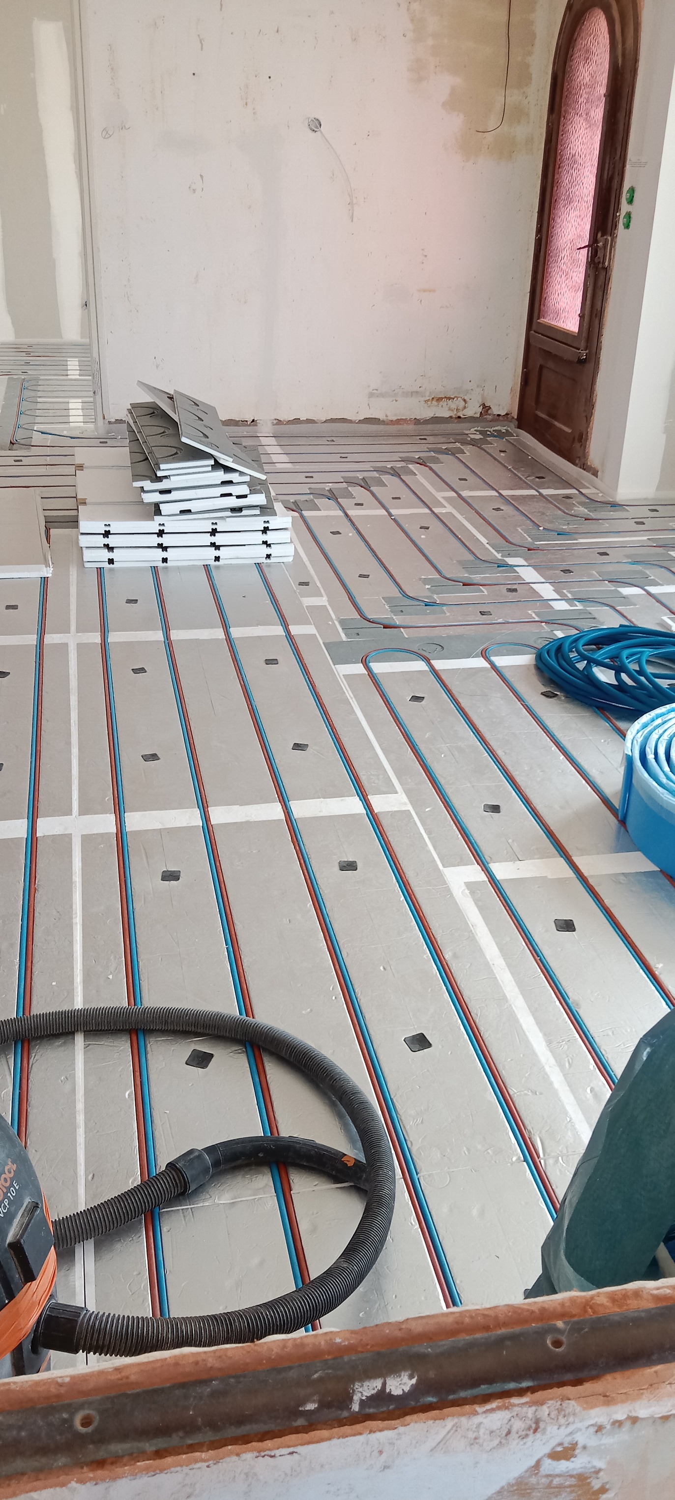 Installation plancher chauffant