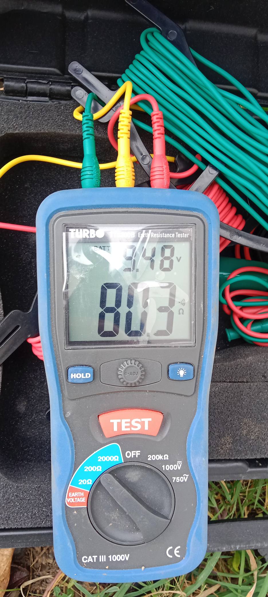 Test de la prise de terre